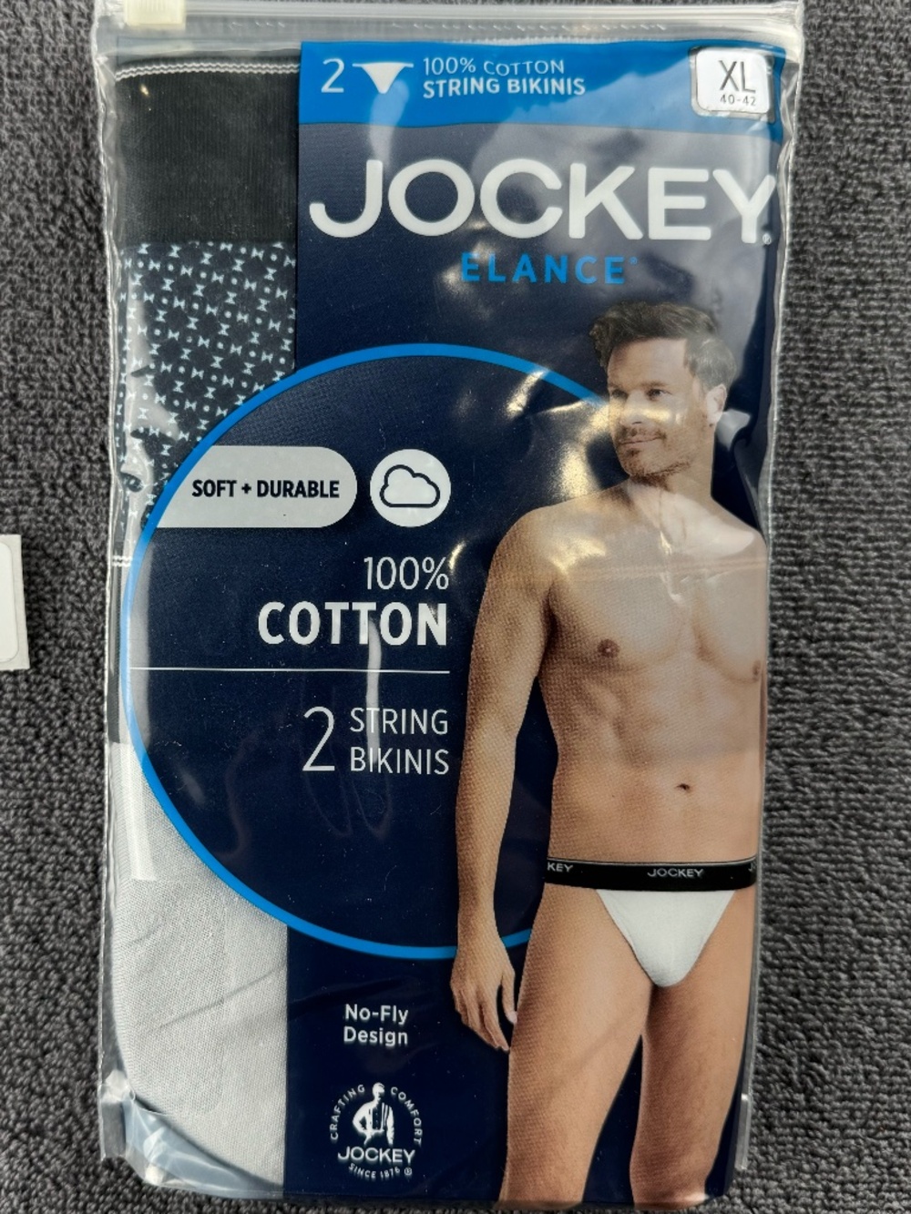 Men's Jockey Elance string bikini briefs 2-pack